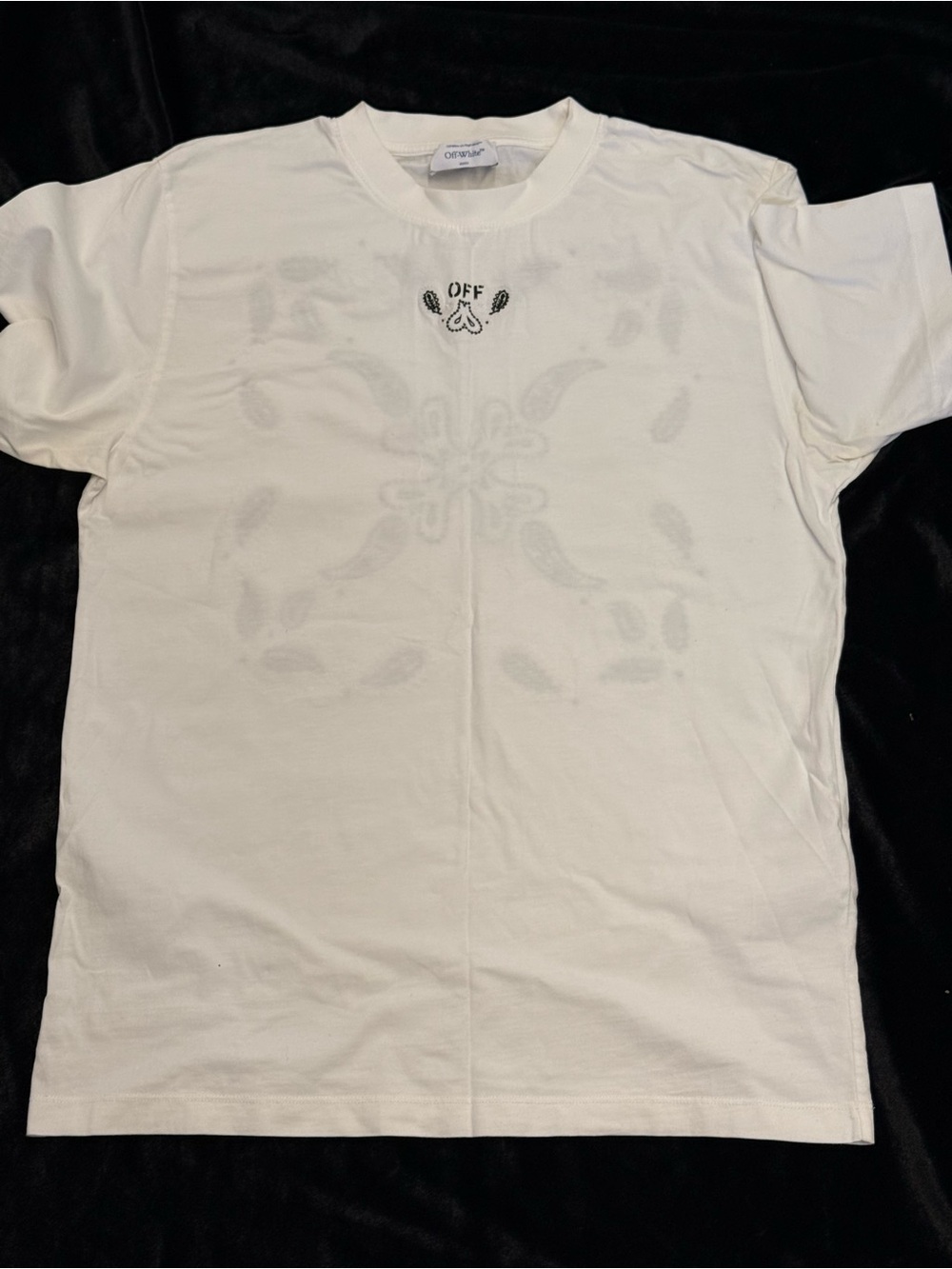 Off-White White Short Sleeve Bandana Arrows  Tee